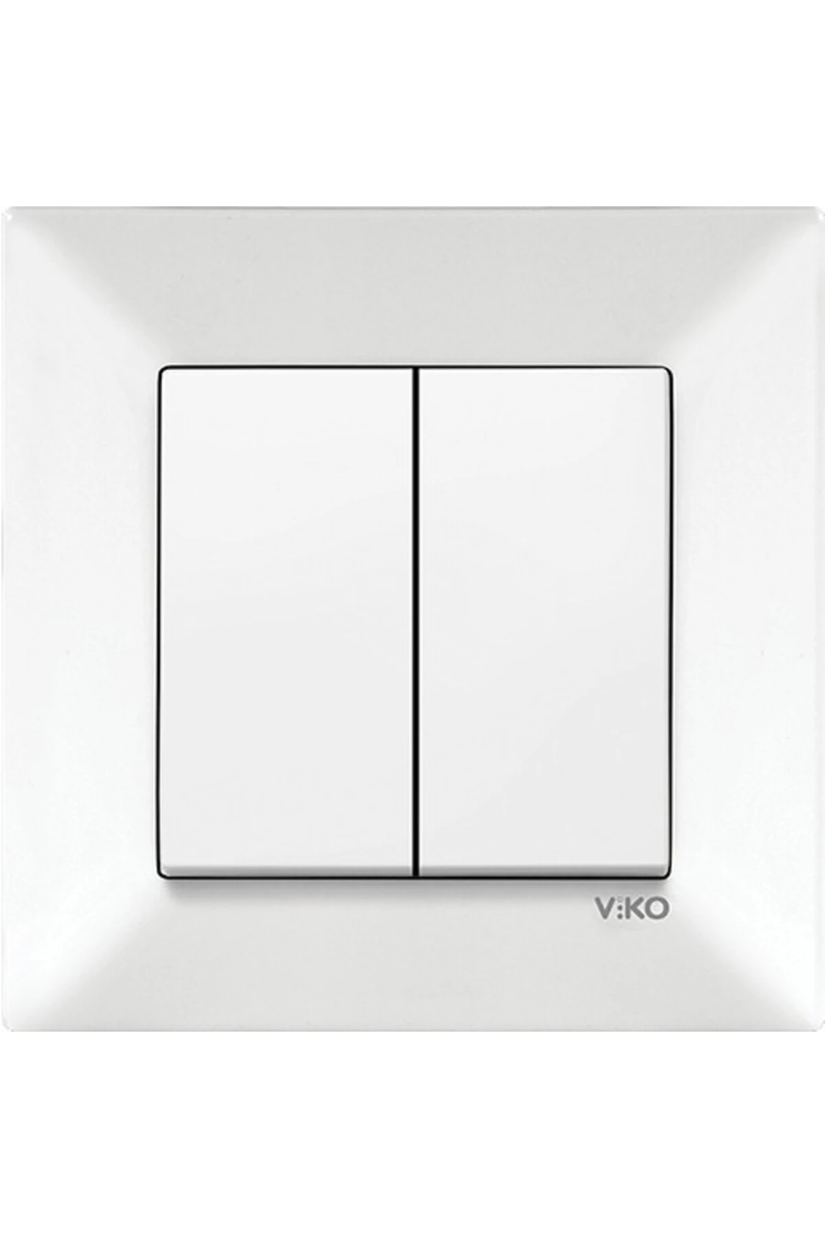 Viko Karre Beyaz Komütatör(İKİLİ ANAHTAR) (12 ADET)
