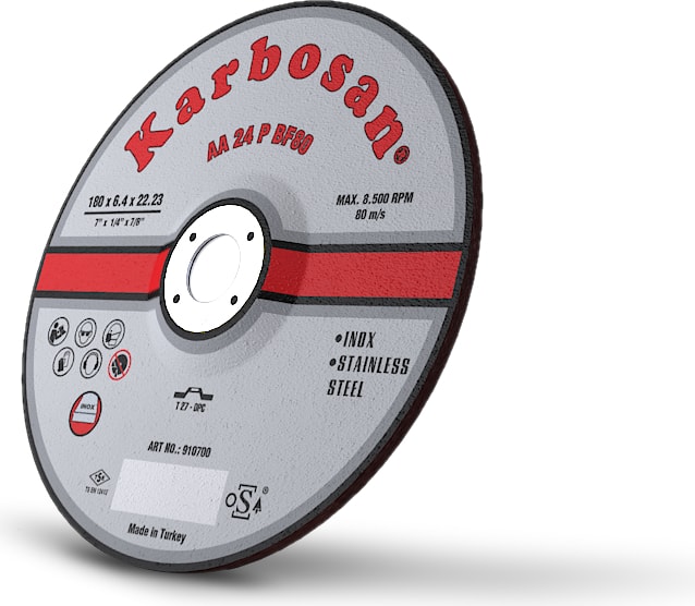 KARBOSAN Paslanmaz Taşlama Taşı 230X6.4 - 10 Adet
