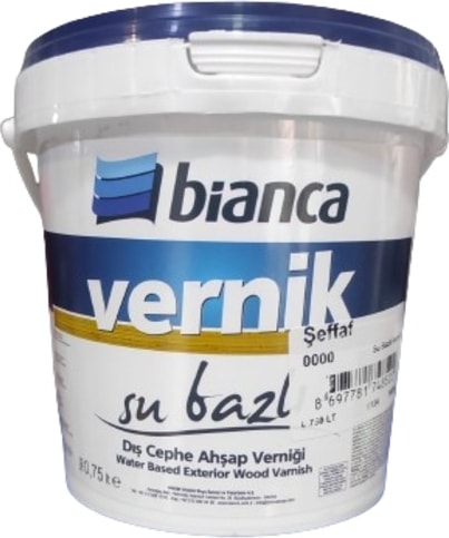 Su Bazlı Dış Cephe Ahşap Verniği Parlak 0.75 Lt