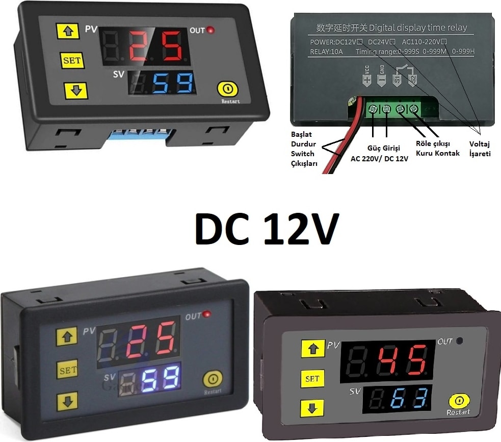 T3230 12V/20A Timer Zaman Rölesi