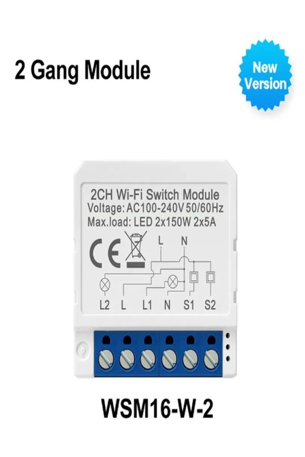 2 Kanallı Tuya Wifi Anahtarı Modülü Ile Çift Yönlü Kontrol, Akıllı Yaşam Akıllı Ev