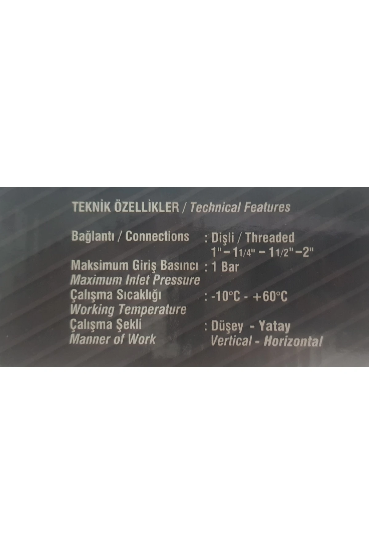 Targaz Deprem Vanası DN 25 (1")