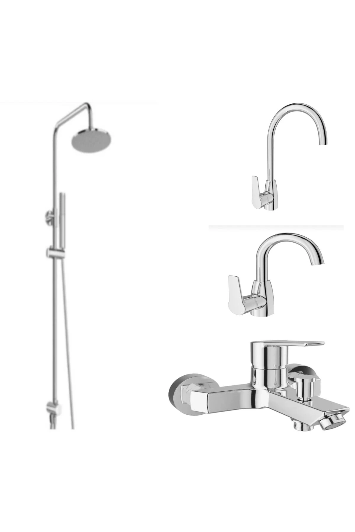 MARE BANYO +MUTFAK+DÖNER LAVABO BATARYASI VE RAIN MARE DUŞ BARI