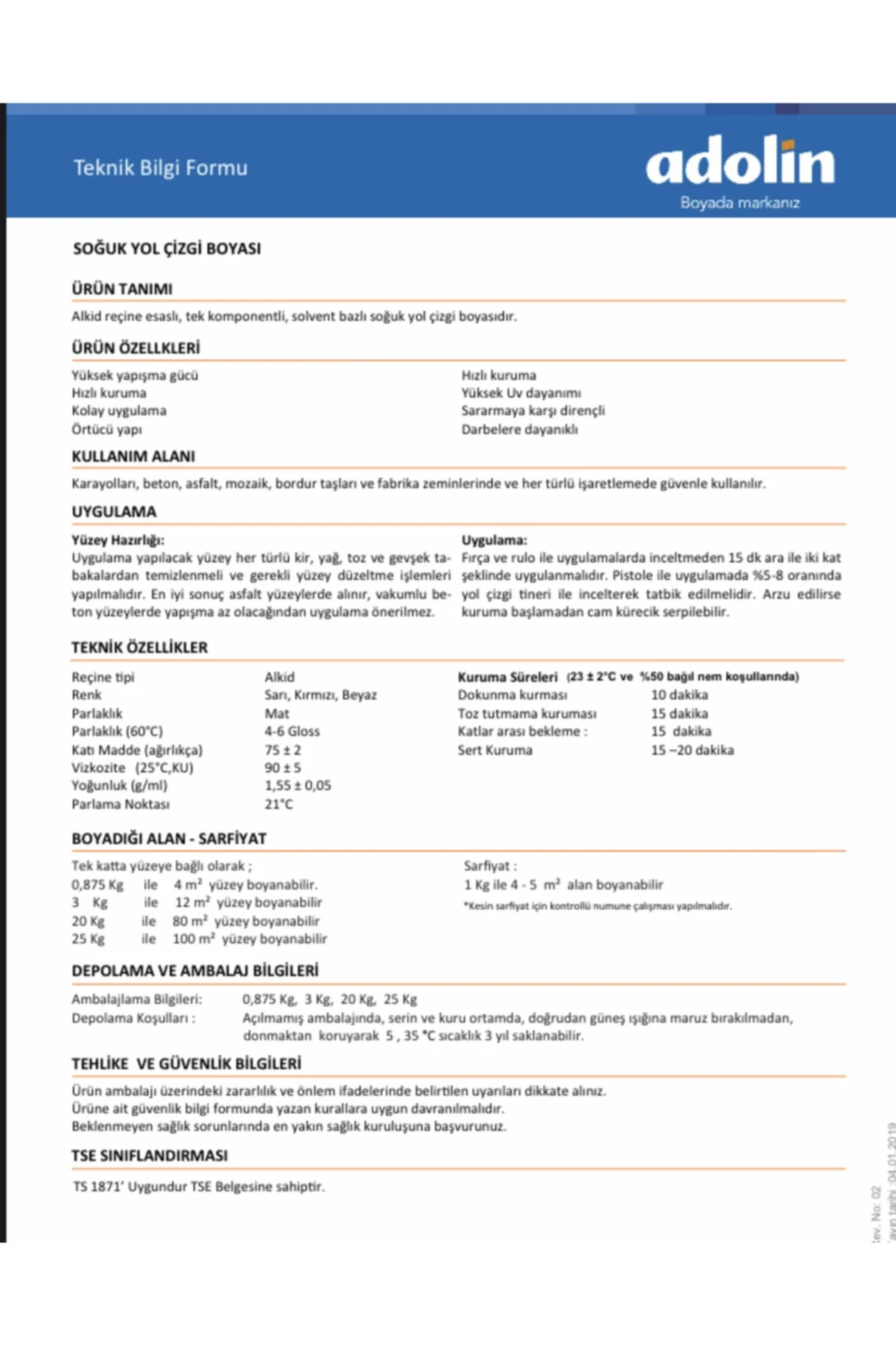 Yol Çizgi Boyası 3 Kg 3 Parça Boyama Seti Beyaz