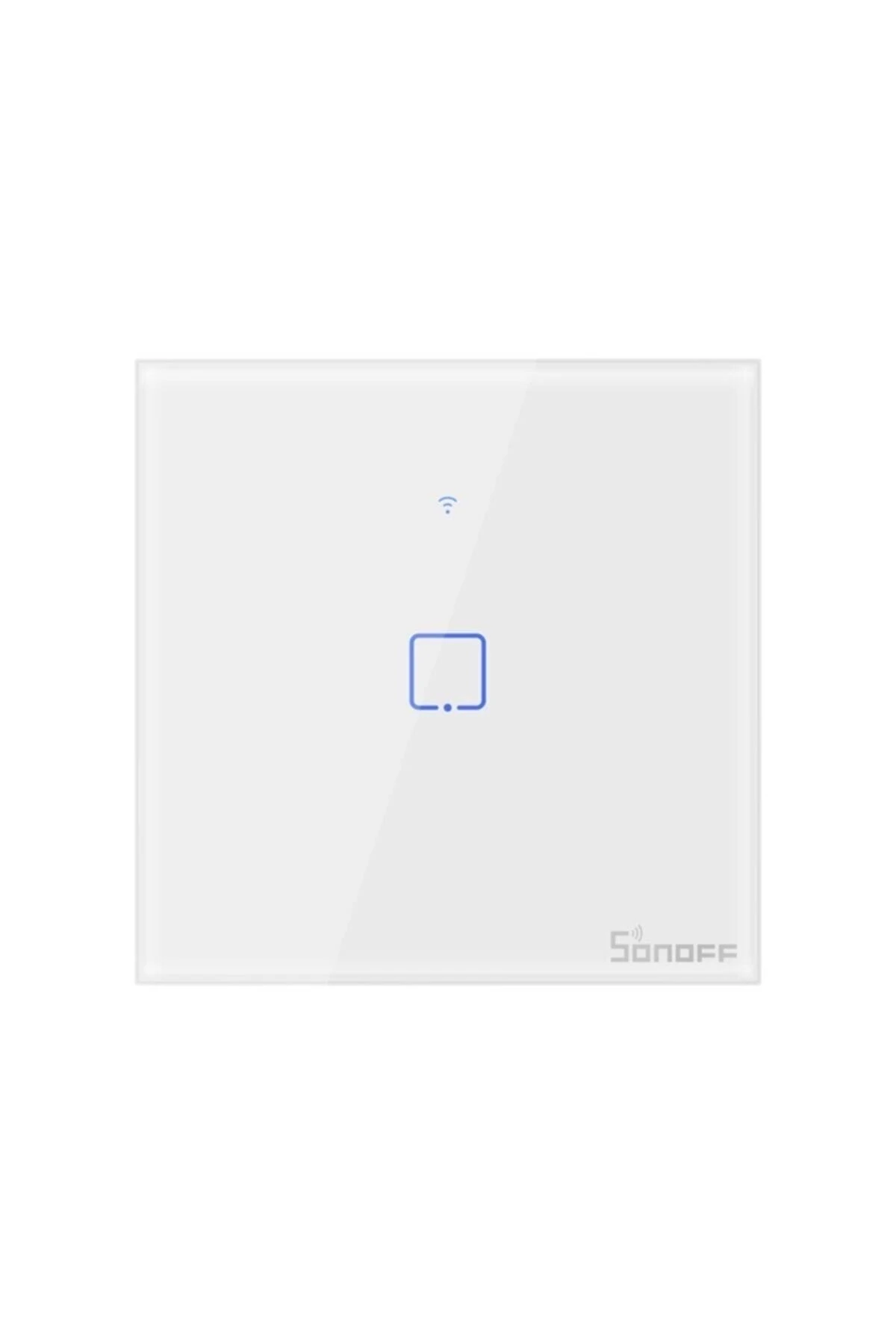 2 Yıl T0eu1c 1 Kanallı Wifi/duvar Tipi Rf Akıllı Dokunmatik Tekli Işık Anahtarı