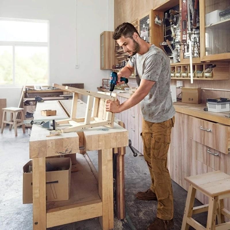 BOSCH Profesyonel Seri Gsr 120-LI 12V Akülü Delme Vidalama Çanta + Çift Akü + 23 Parça Aksesuar Seti Hediyeli