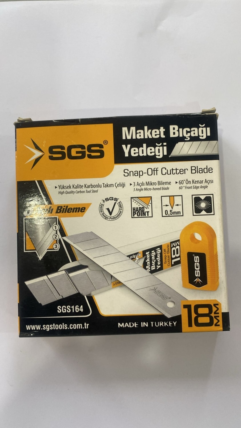Maket Bıçağı Yedeği 18 MM X 0,5 MM /Paket İçi 10 KUTU (100 ADET )