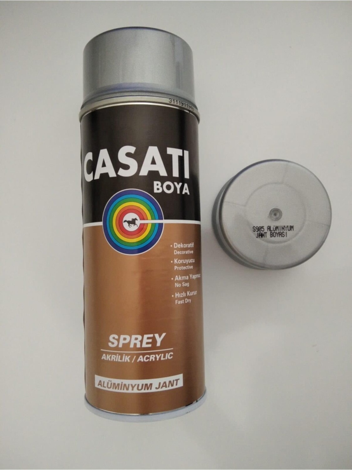 CASATİ Gri Akrilik Alüminyum Jant Boyası 400 ml