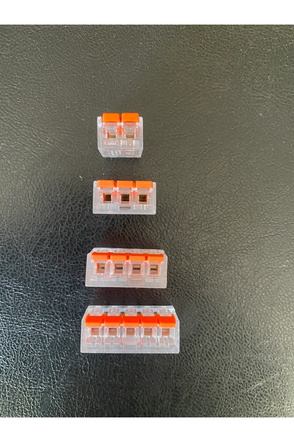 200 Adet - 3 Lü Turuncu Mandallı Çok Amaçlı Buat Klemensi (0.2-4MM2)