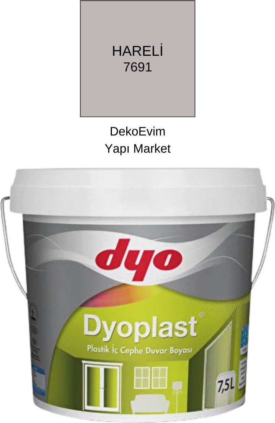 plast Plastik Iç Cephe Duvar B. Hareli 7,5 Lt.