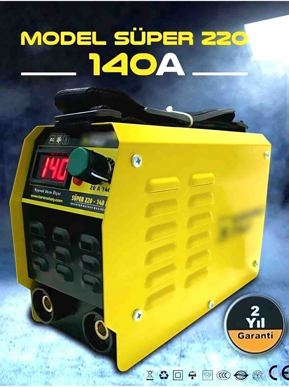 Elektrikli 140 Amper Italy Inverter Kaynak Makinesi