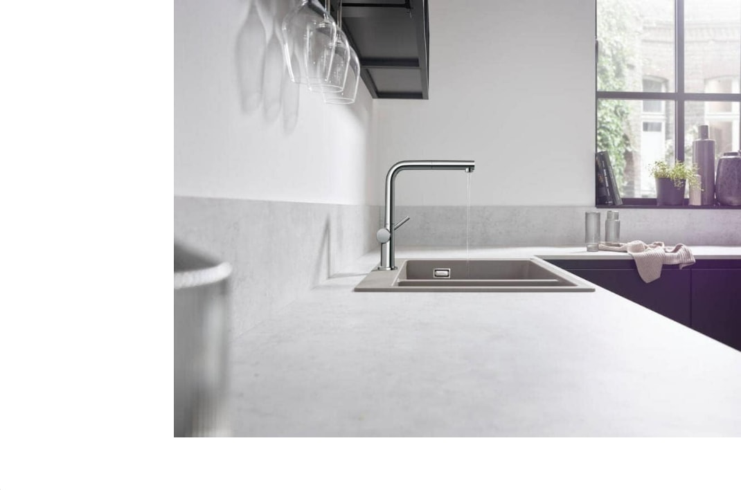 Talis M54 Eviye Bataryası Çekilebilir Gagalı Krom 72809000