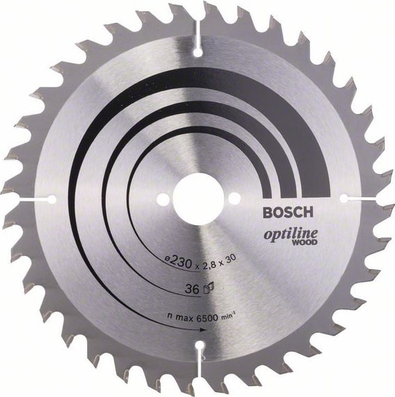 BOSCH Optiline Wood 230 x 30 Mm 36 Diş 2608640628