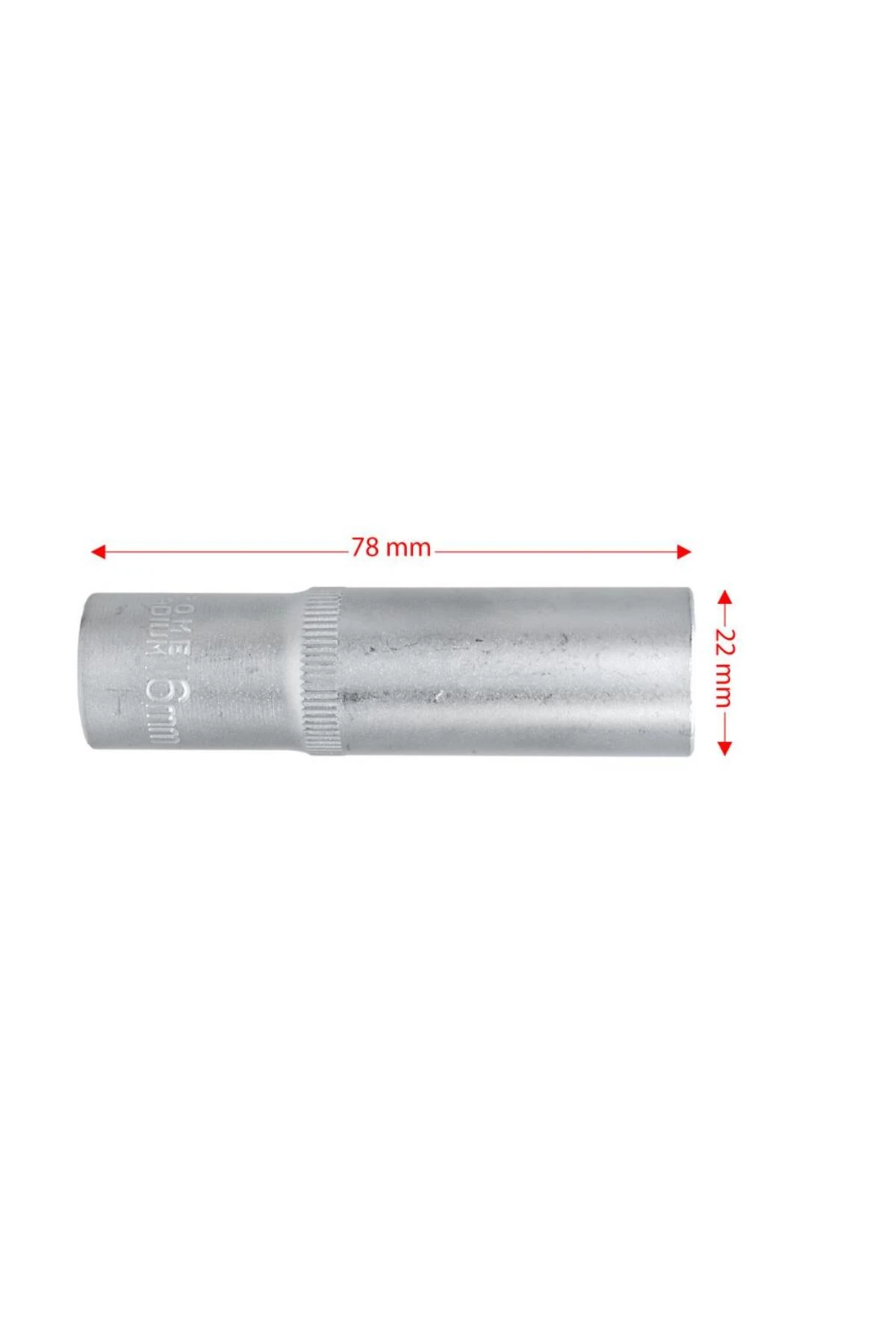 6460 Altı Köşe 1/2" Uzun Derin Lokma Anahtar 16 mm