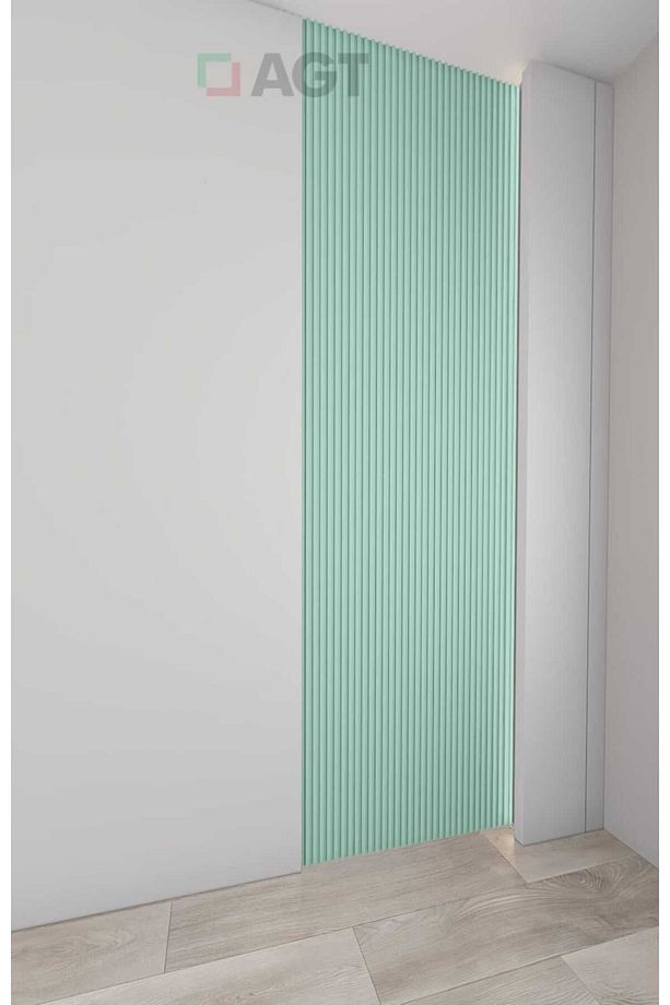 Antalya Yıldız Duvar Lambri Profili Lb 3783 Duvar Profili Soft Touch Su Yeşili