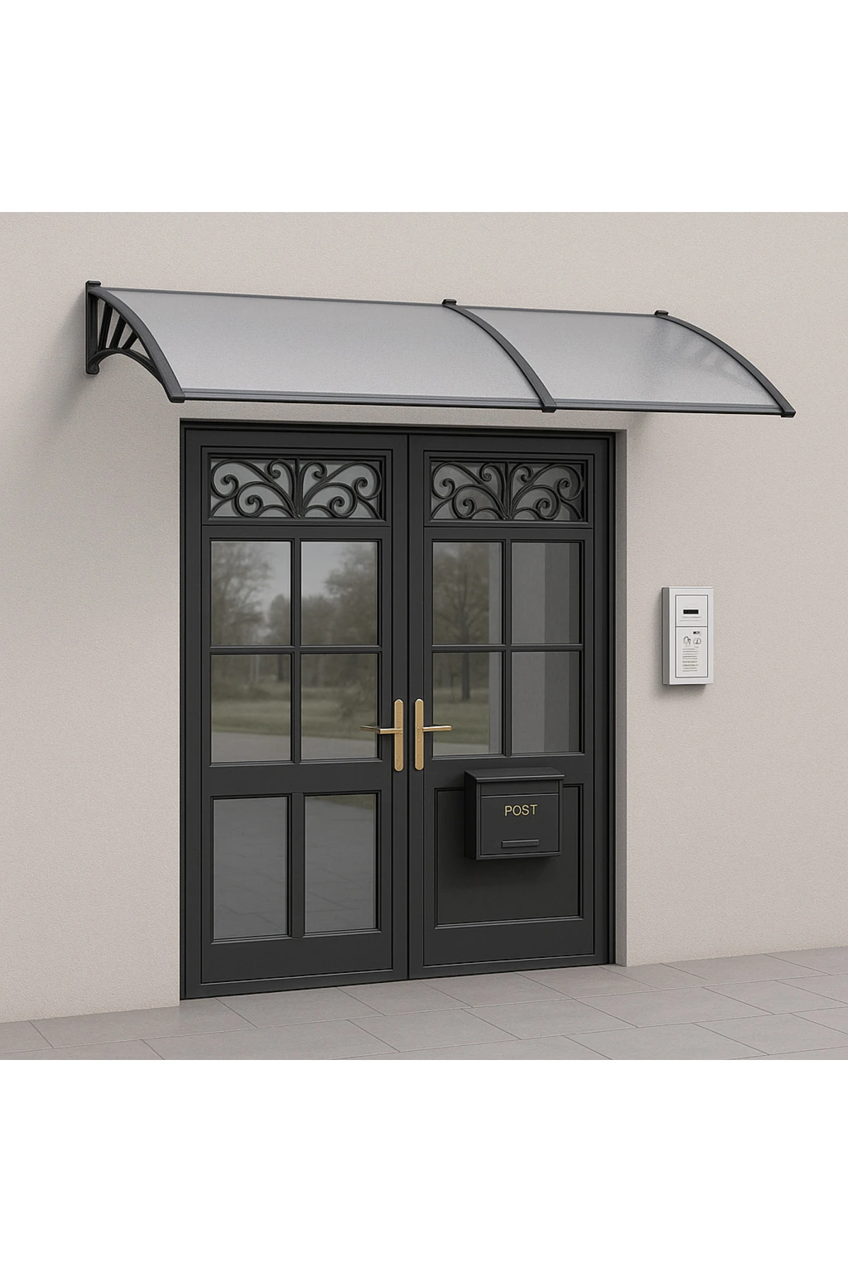 COSMOS Kapı Pencere Üstü Pratik Sundurma 105x240 - Şeffaf