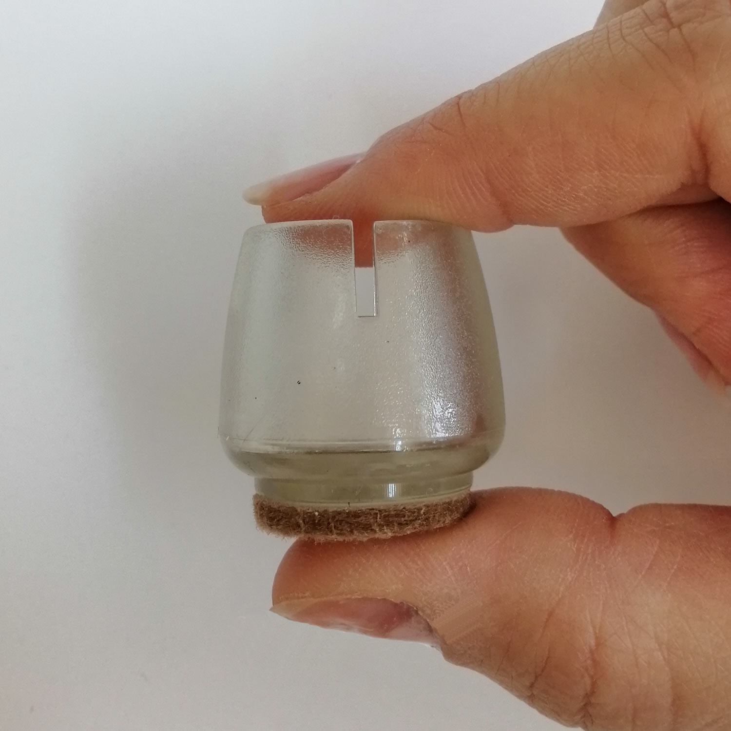 Sandalye Pabucu 4 Adet Şeffaf, Masa Sandalye Zemin Koruyucu 17 mm - 21 mm