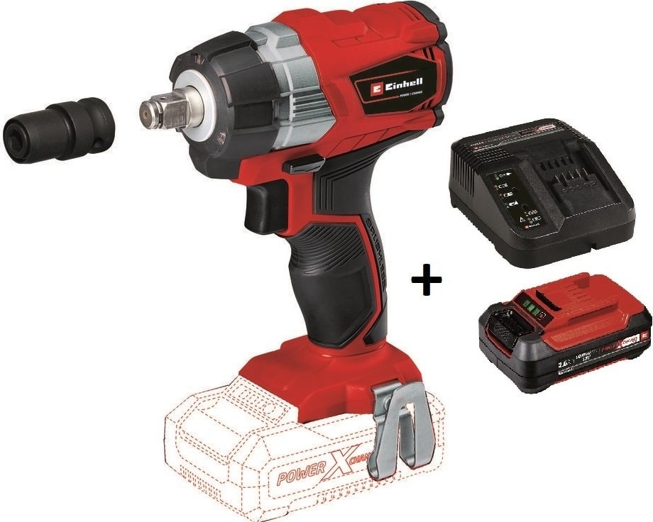 Te-Cw 18 Li Bl Akülü Şarjlı Somun Sıkma Kömürsüz + 2.6 Ah Plus Starter Kit