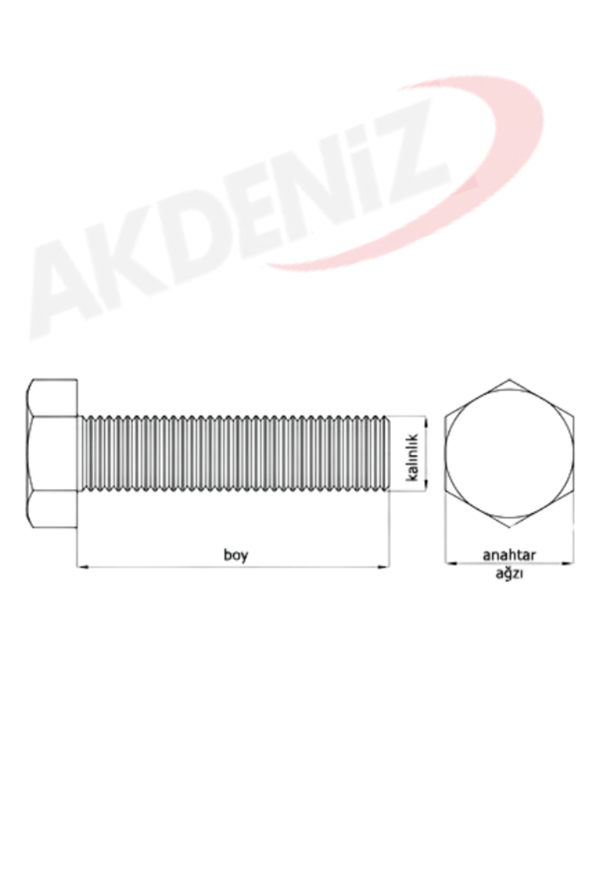 DIN933 M10*65 Mm Siyah Cıvata 1000 Adet