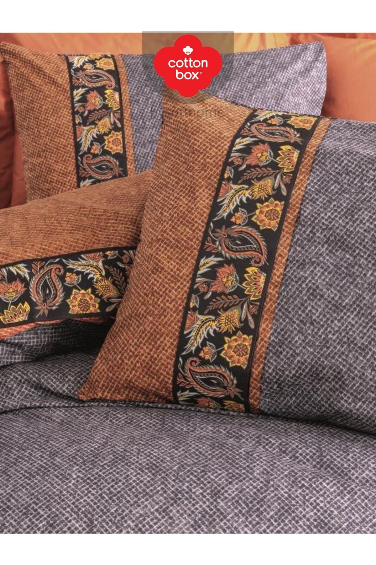 FOLKART DALILA TARÇIN Ranforce Çift Kişilik Nevresim Takımı %100 Pamuk