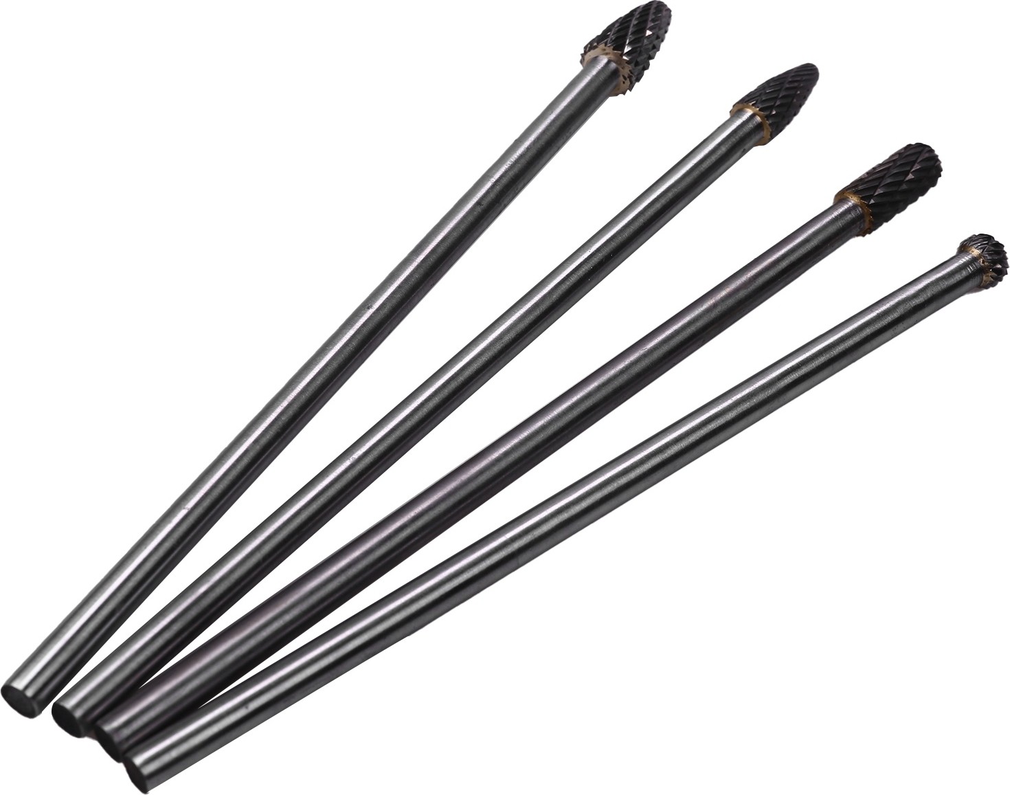 4 Adet Uzun Erişimli Döner Çapak Çift Kesim Tungsten Karbür Bit 1/4 Inç Şaft 6 Inç Set (Yurt Dışından)
