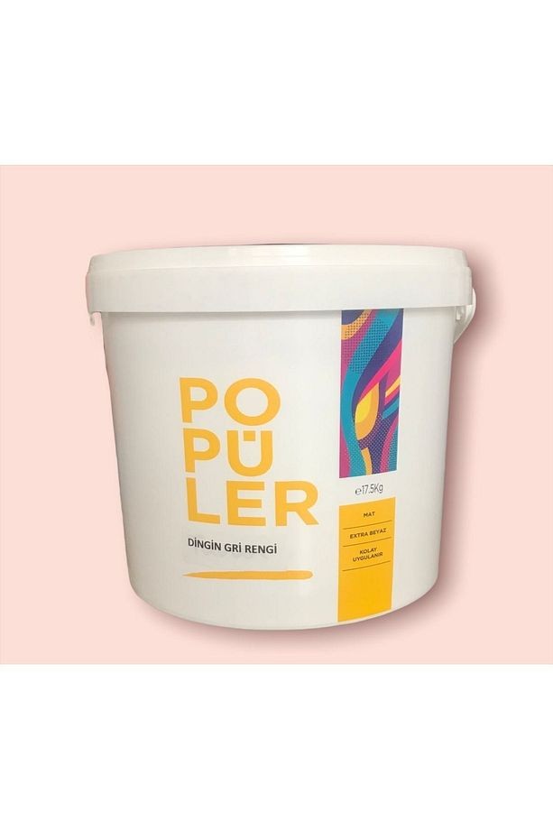 Popüler Duvar Ve Tavan Boyası 3.5 Kg - Dingin Gri