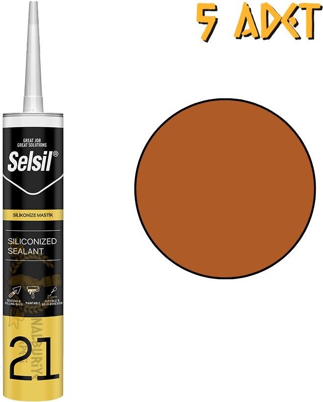 Silikonize Mastik Bronz 500 Gr. - 5 Adet