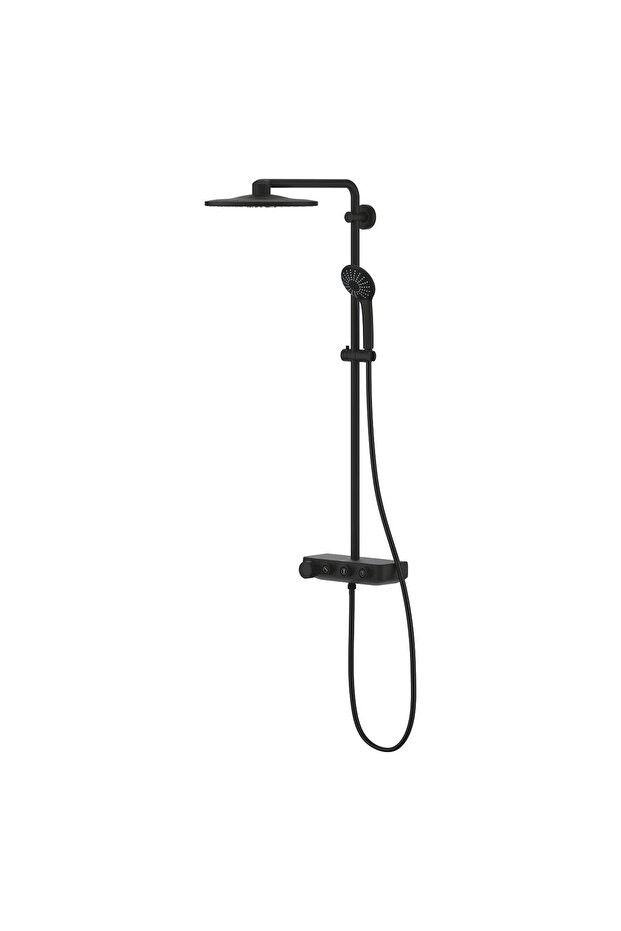 Euphoria Smartcontrol System 310 Duo Duvara Monte Termostatik Bataryalı Duş Sistemi Phantom Bl