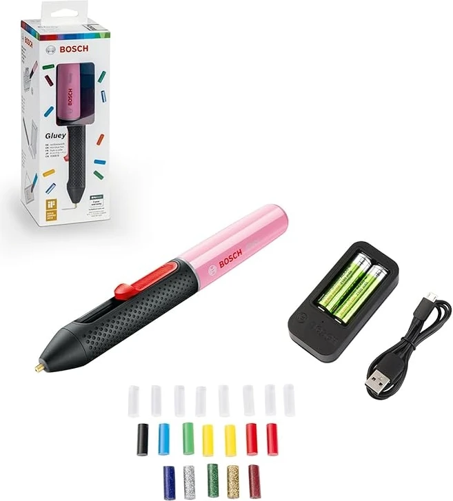 Tutkal Tabancası (Aa Pil ile Çalışır, 20 Mini Tutkal Dahildir, Karton Kutuda)