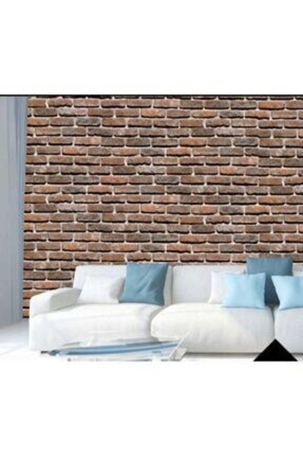 2605 Kırmızı Tuğla Görünümlü 3 Boyutlu Duvar Kağıdı(5m2)