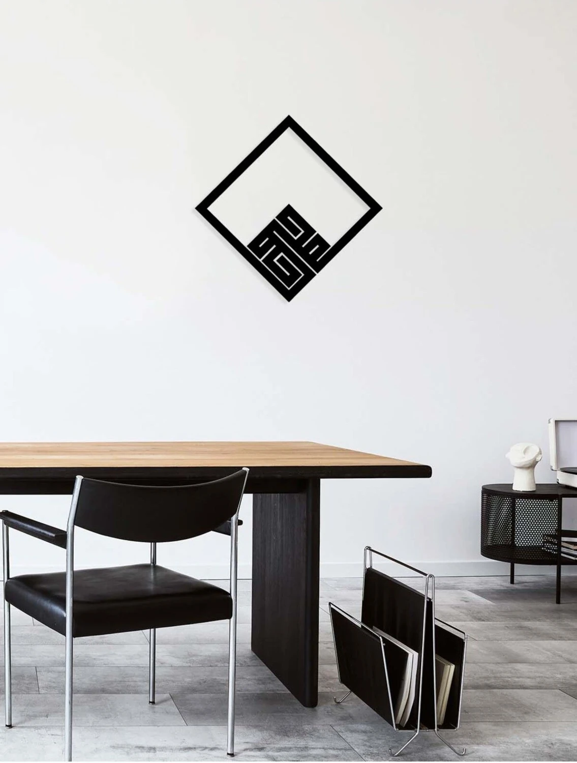 -Muhammed Islami Metal Tablo - Islami Ev Dekorasyonu - Dini Duvar Tabloları - 45 X 63 - Cm - Sıyah-Islm-072