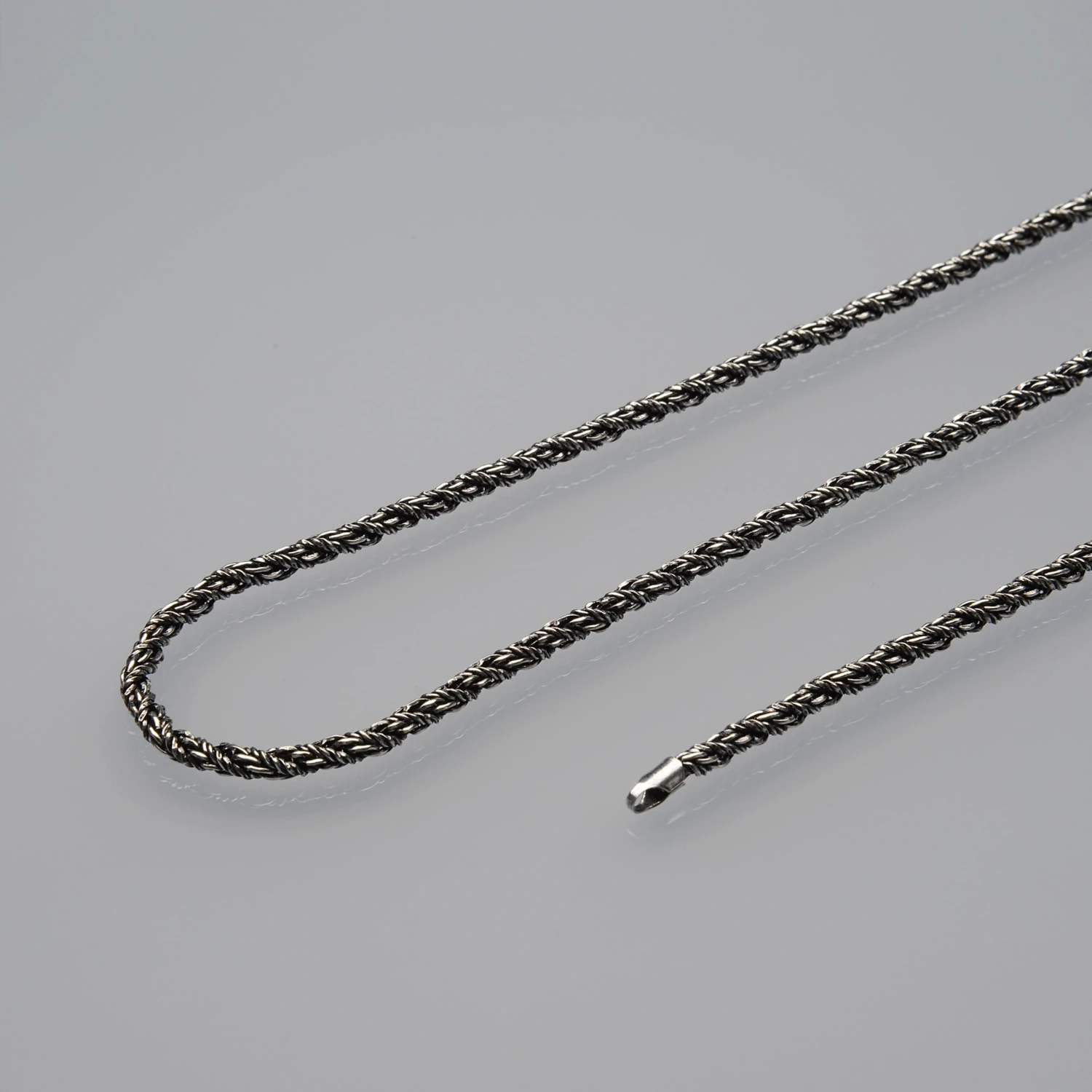 3n Burma Tilki Kuyruğu Gümüş Zincir