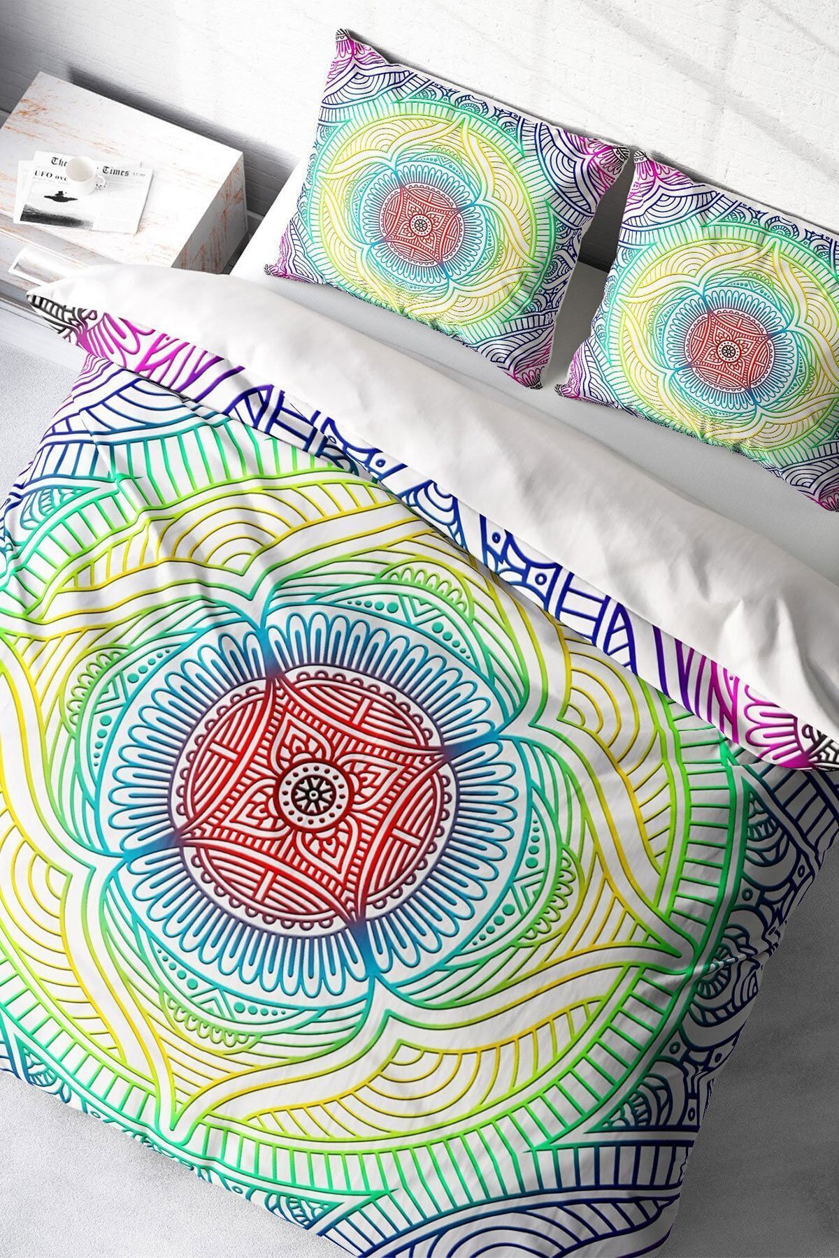 Rainbow Modern Çift Kişilik Nevresim Takımı