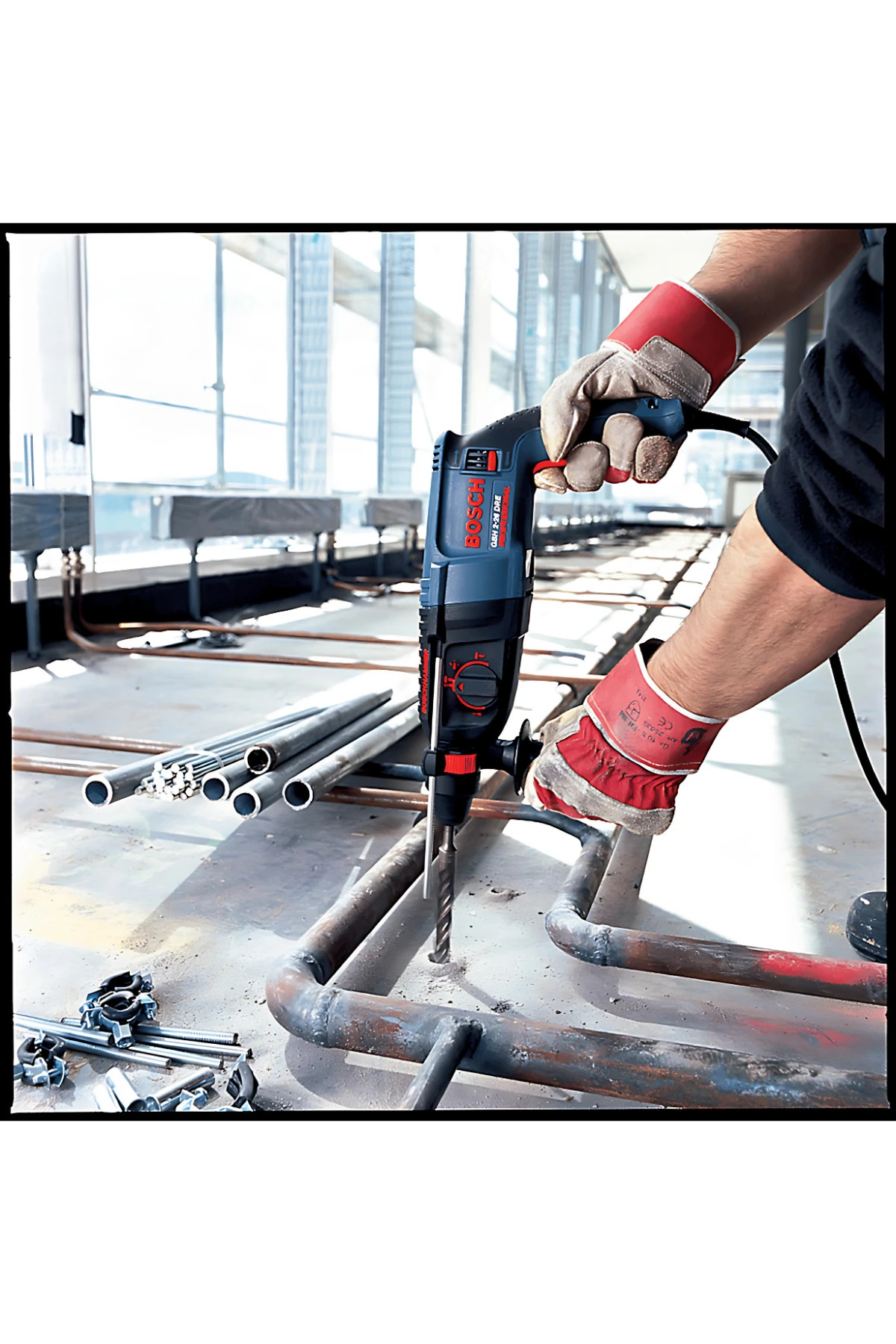 Orijinal Elektrikli Kırıcı Delici Makine Gbh 2-26 Dre T Çantası Derinlik Mesnedi Ilave Tutamak