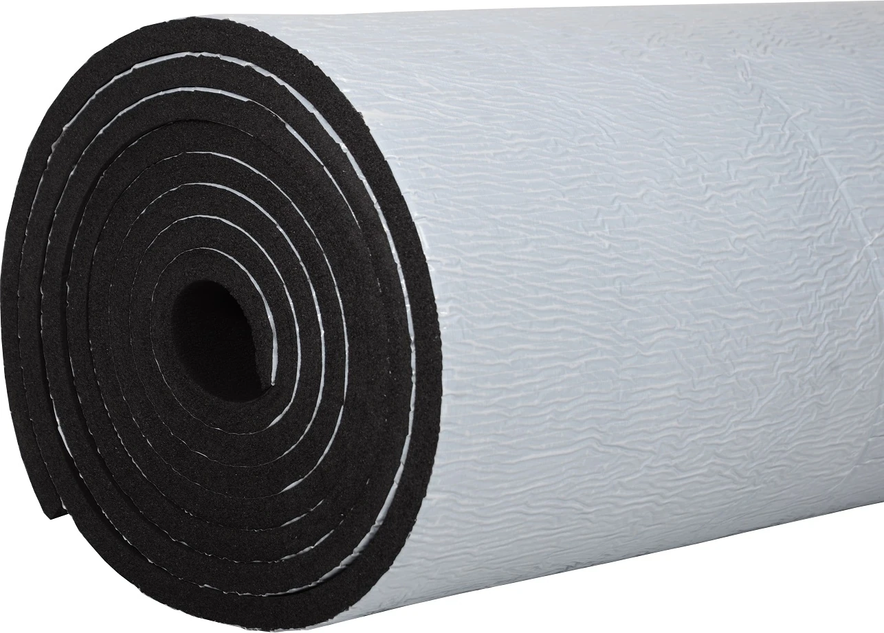 Kauçuk Isı Ses Yalıtım Levhası 9mm Yapışkanlı 1 mt2