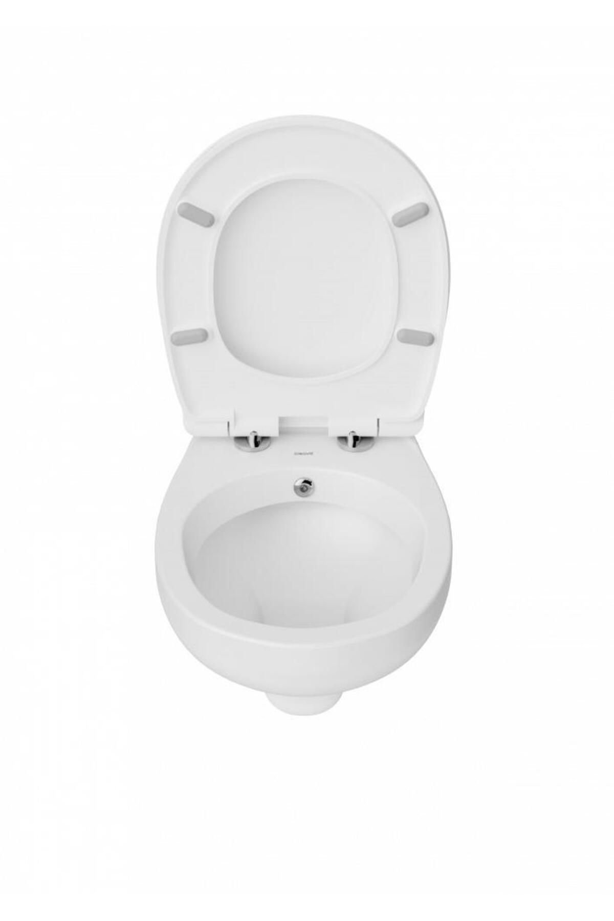 Perla Asma Klozet Beyaz ve Klozet Kapağı