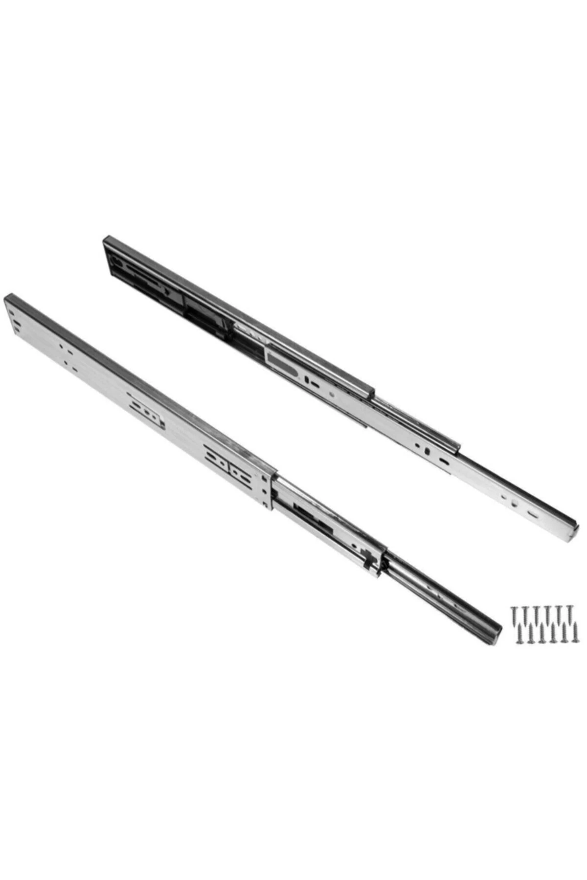 Frenli Teleskopik Bilyalı Çekmece Rayı 40cm