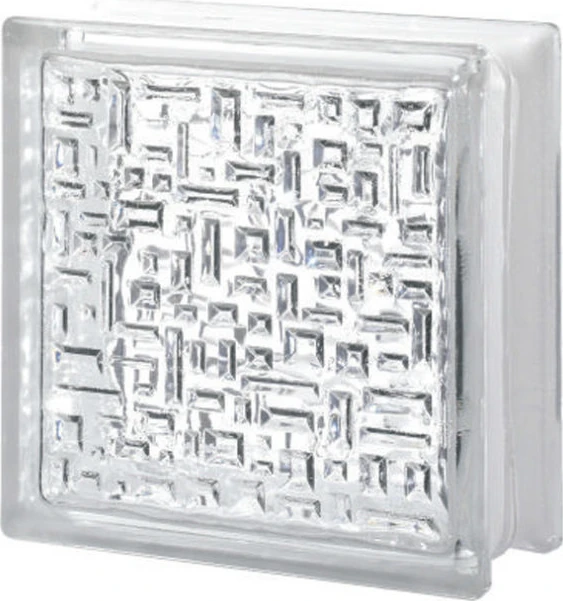 Şeffaf Mozaik Model  Cam Tuğla 19X19X8CM (10 Adet)