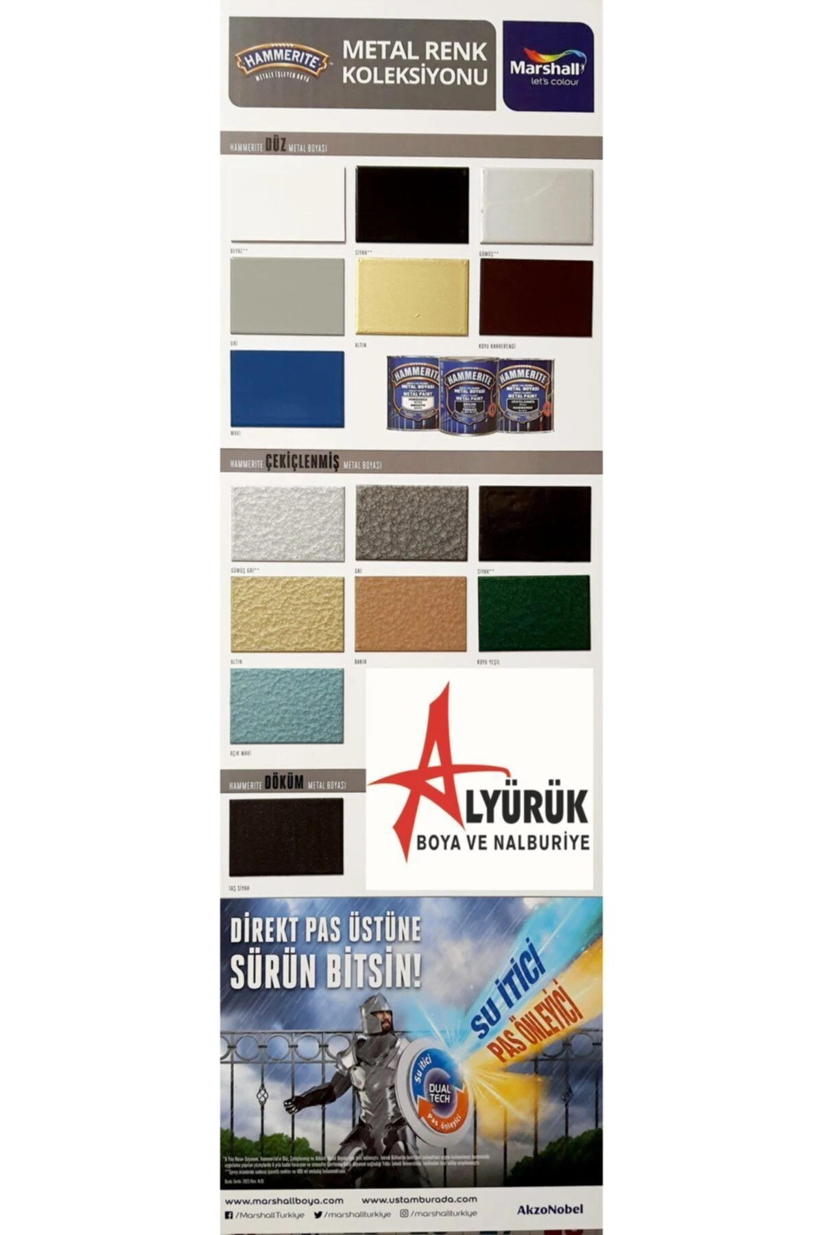 Hammerite Direkt Pas Üstü Çekiçlenmiş Metal Boyası Koyu Yeşil 0.75 Lt