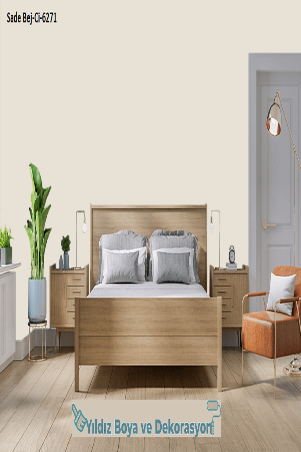 Dekora Plast Ekonomik Fiyatlı İç Cephe Duvar Boyası 3 Kg Sade Bej