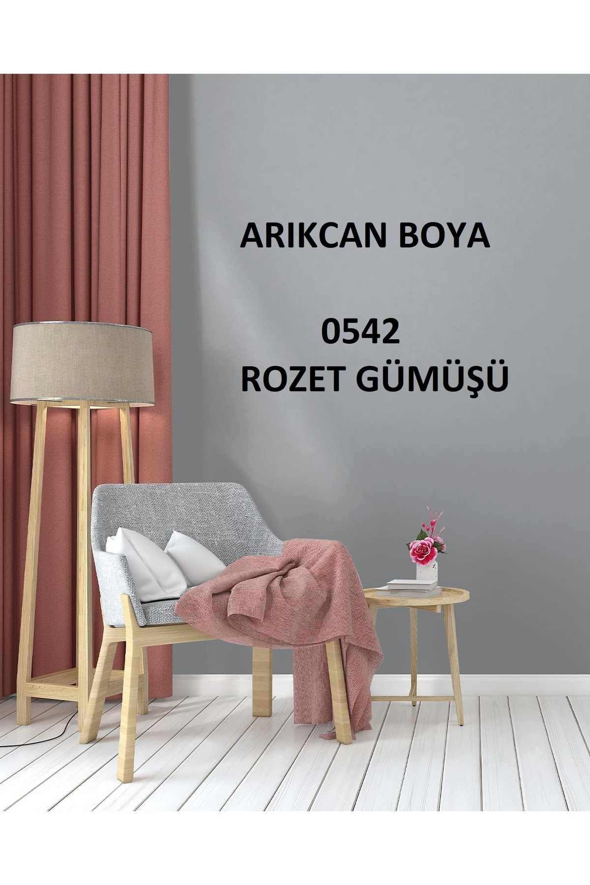 Dinamik Silikonlu Silinebilir Ipek Mat Iç Cephe Duvar Boyası 0542 Rozet Gümüşü 2.5/7.5/15 Lt