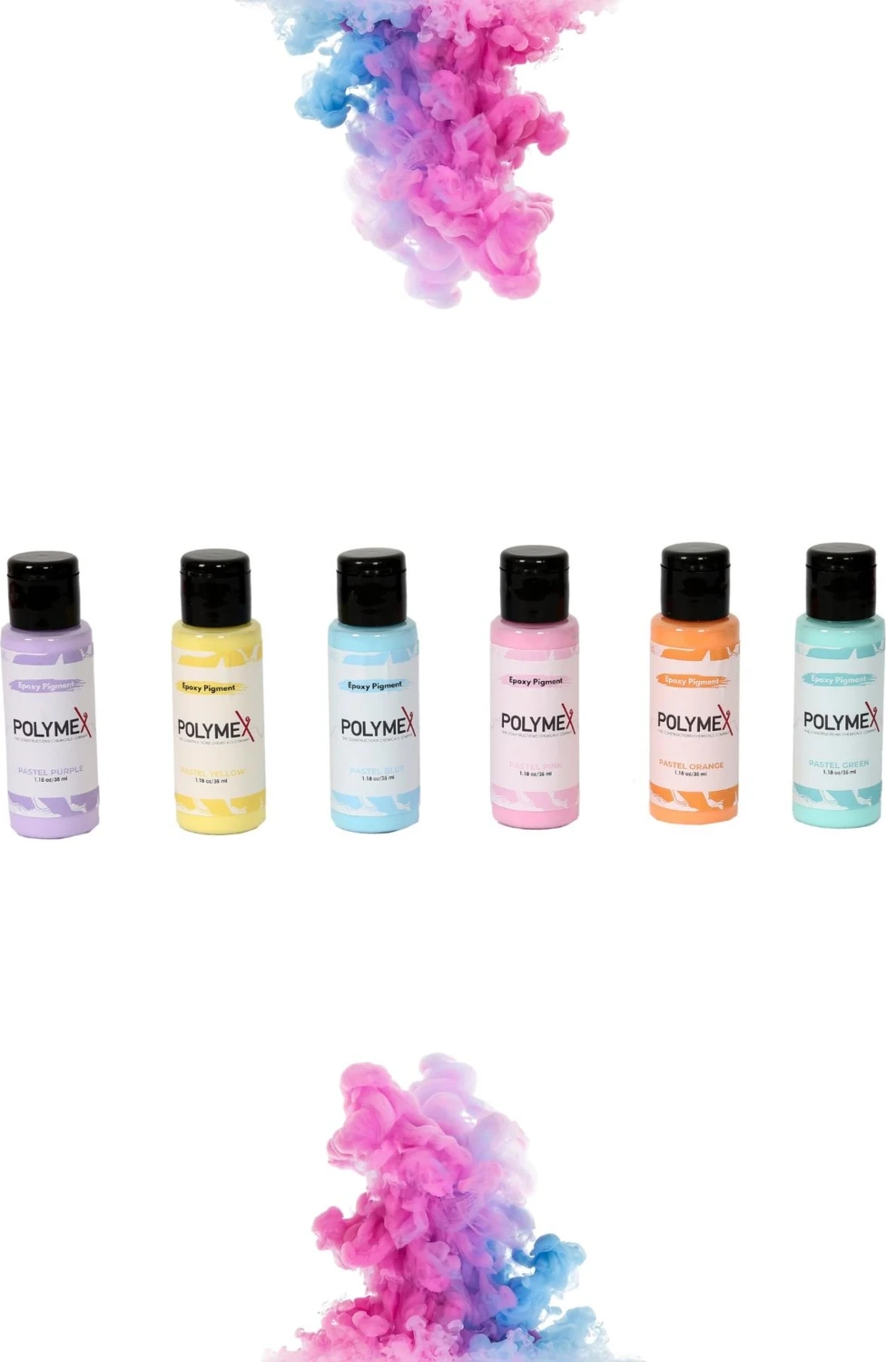 Epoksi Reçine Opak Pigment Pastel Renkler 6 x 35 Ml.