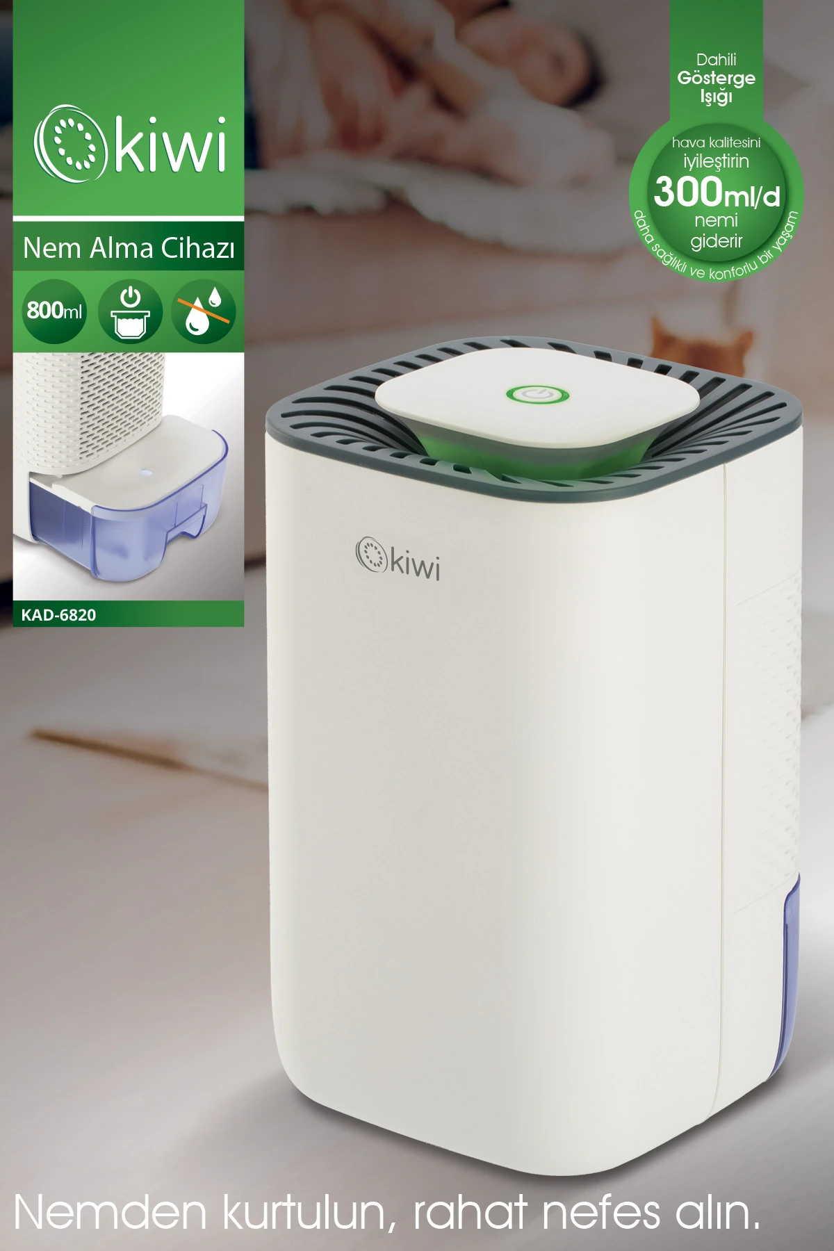 Nem Alıcı ve Rutubet Giderici | Hava İyileştirici Cihaz KAD-6820