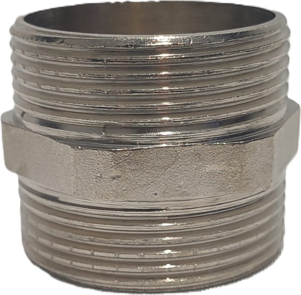 11/2" Sarı / Krom Dişli Nipel DN40 - Chrome Nipple