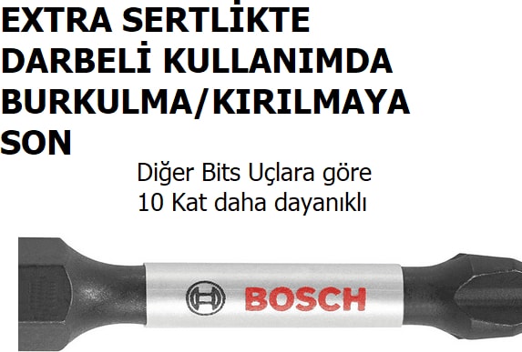 BOSCH Impact Control PZ2X50 Yıldız Bits Uç (Torklu Vidalamalar Için)