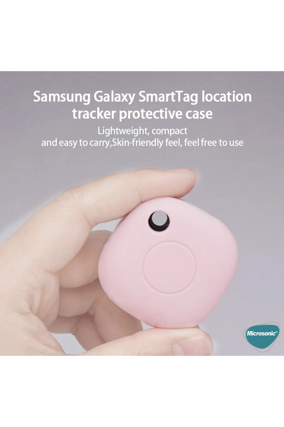 Samsung Galaxy SmartTag Kılıf, Silikon Anahtarlık Lila