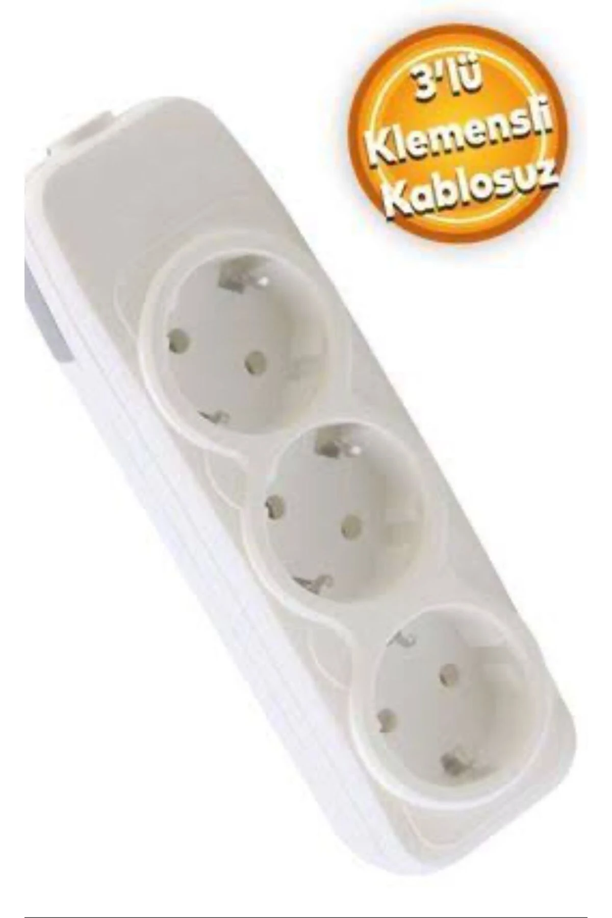100 Adet 3lü Klemensli Kablosuz Grup Priz