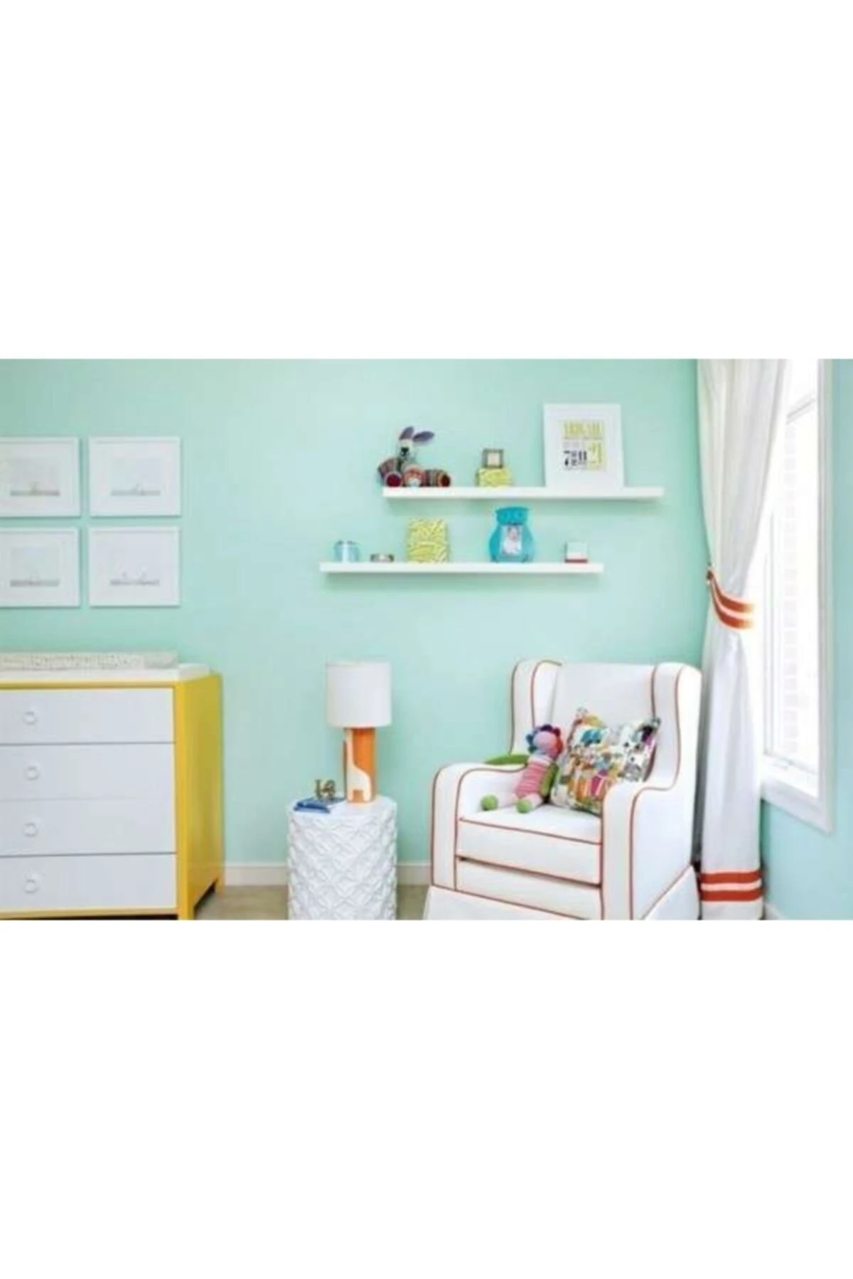 Elegans Antibakteriyel Küf Önleyici Tam Silinebilir Ic Cephe Boya Mint Yeşili