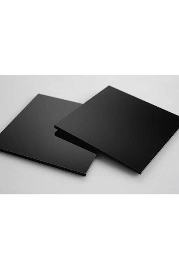 Siyah Pleksi Levha 2 mm Pleksiglass 45 cm x 45 cm