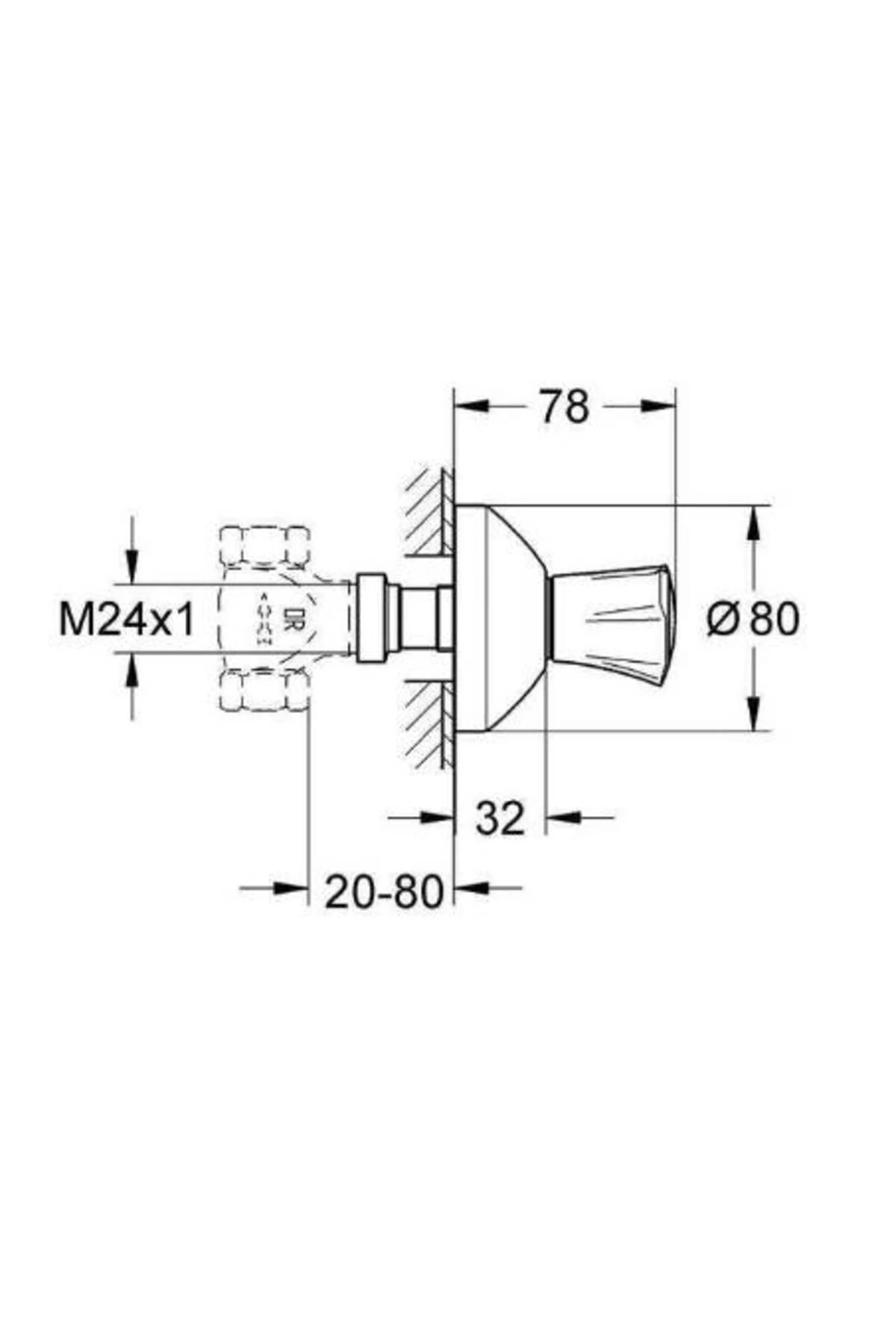 Costa L Ankastre Stop Valf 19808001